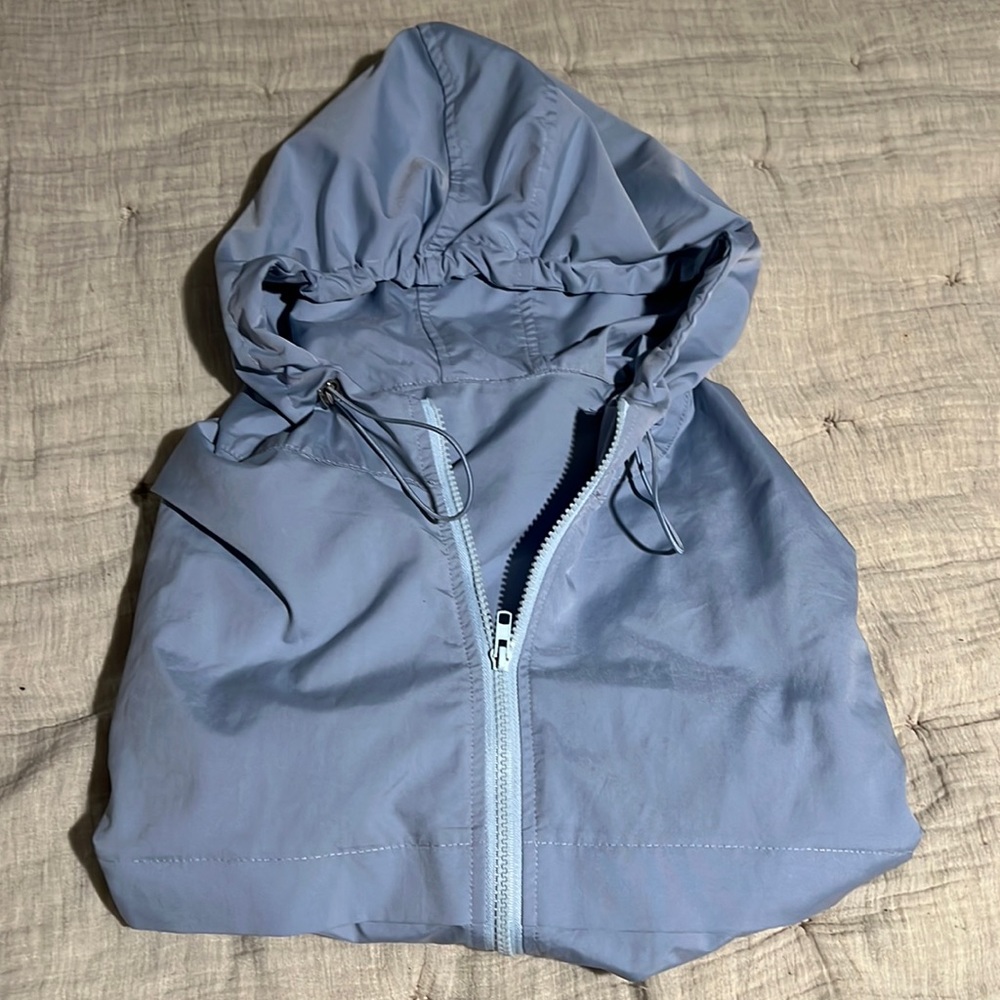 Beautiful blue windbreaker